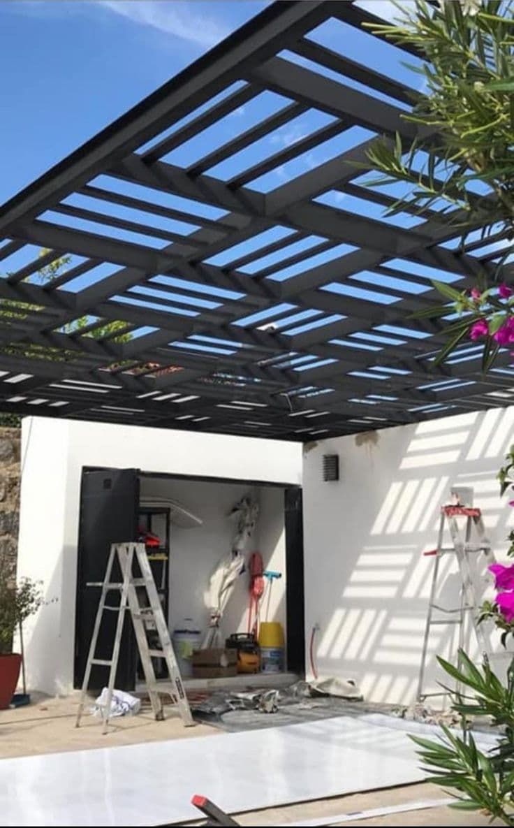 Metal fabrication Gazebo Structure project by Welldone Metalworks Ahmedabad