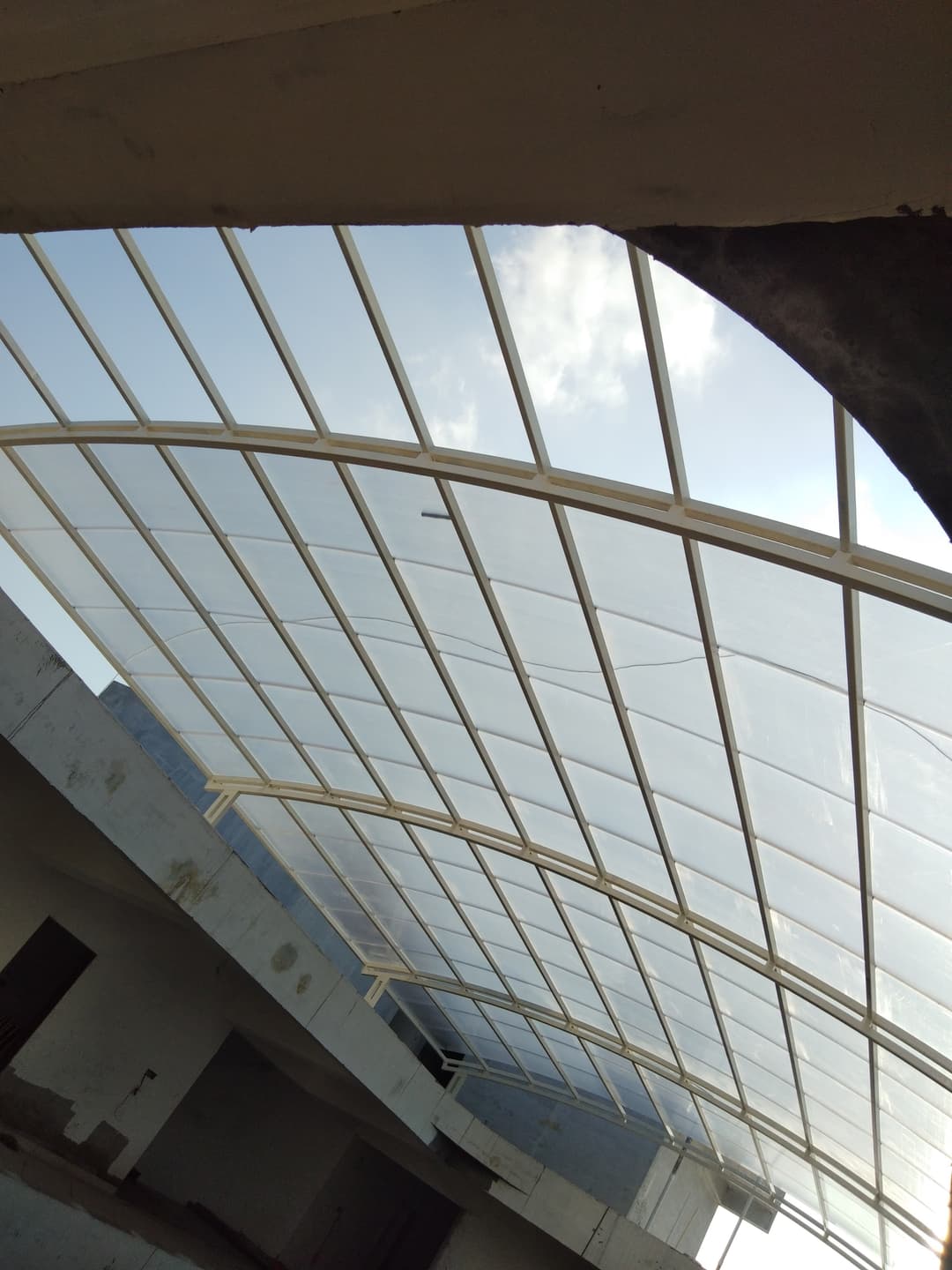 Metal fabrication Polycarbonate Roofing project by Welldone Metalworks Ahmedabad